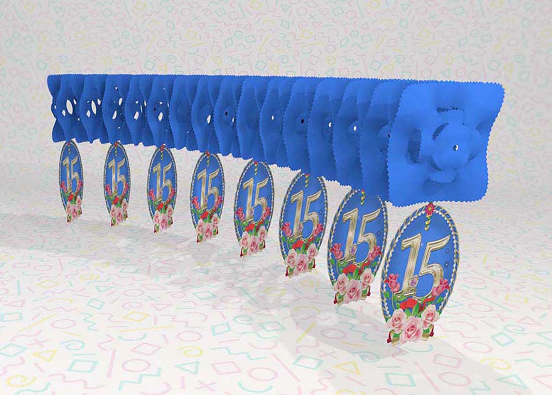 Decoración 15 Años Azul