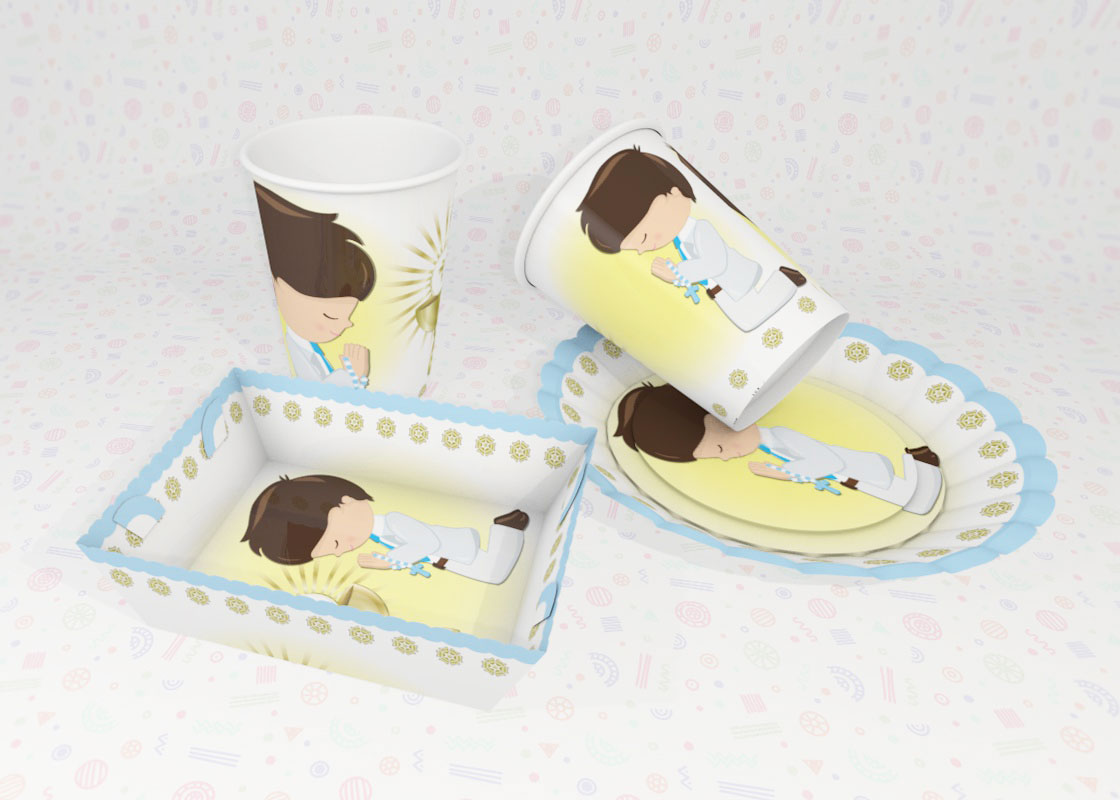 DECORACIÓN SENCILLA PARA COMUNIÓN DE NIÑO