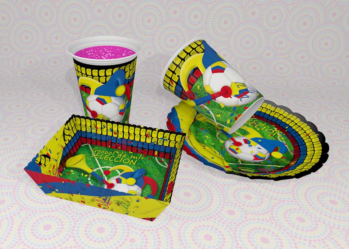 Decoración Fiesta Selección Colombia
